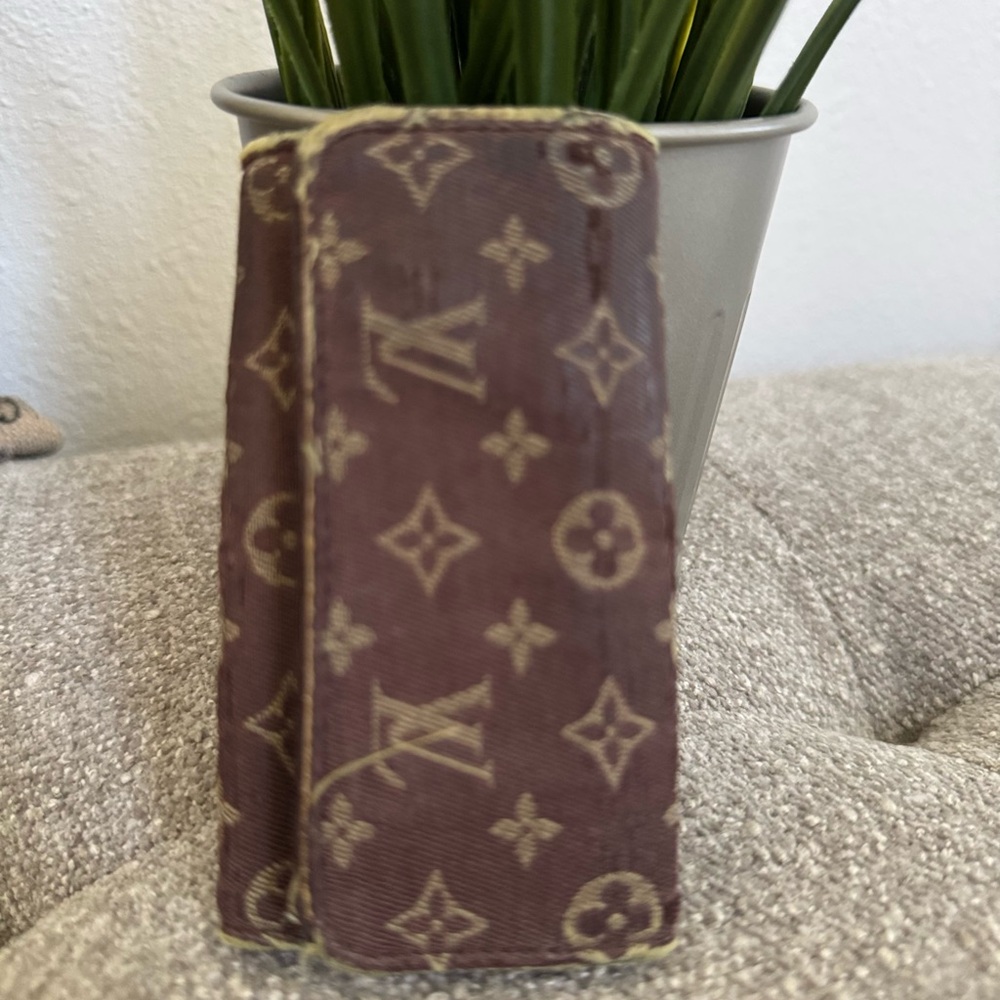 Louis Vuitton Monogram Brown Mini Lin Key Cleś